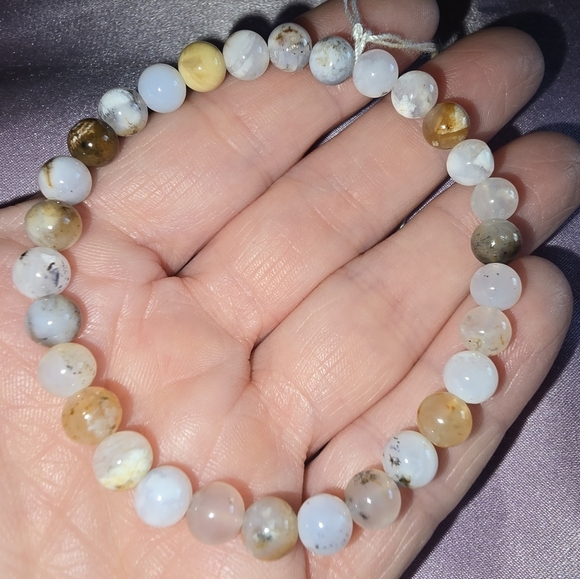 6mm White Opal Bracelet - Picture 4 of 12